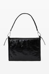 Punch Tech Shoulder Bag in Crackle Patent Leather