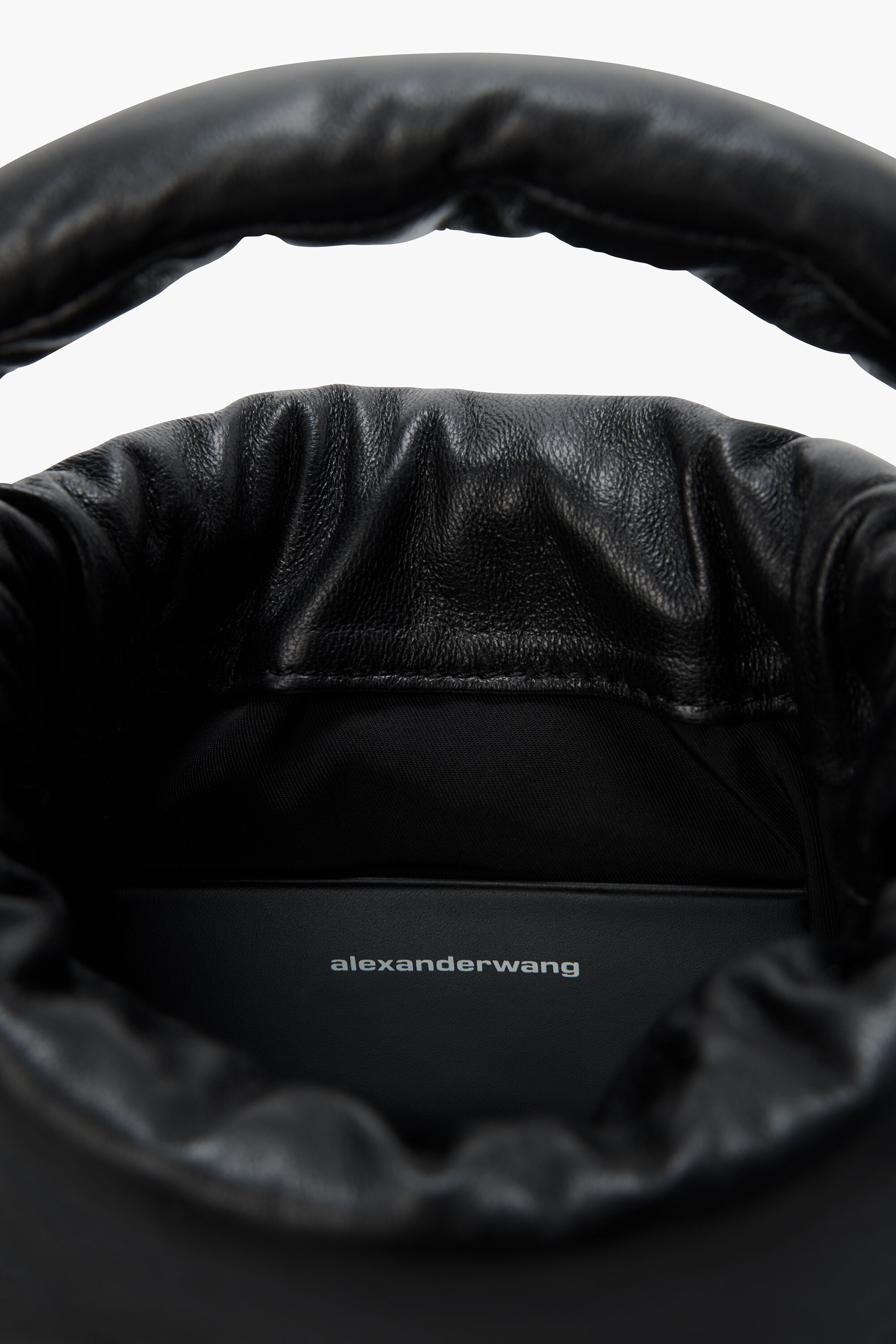 Ryan Puff Mini Bag in Lambskin Leather in BLACK | alexanderwang®