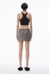 Alexander Wang washed granite acid wash miniskirt in classic cotton terry