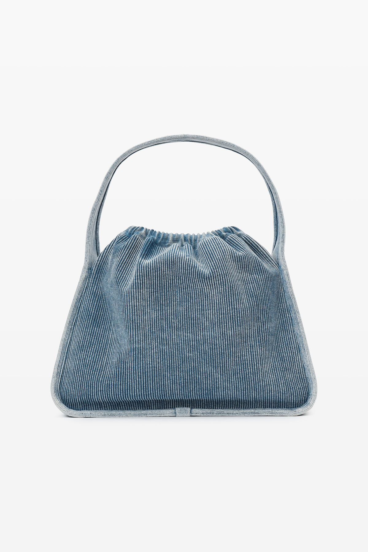 Alexander Wang Grey Kint Medium Shopping Bag w/Jacquard Diagonal Logo at  FORZIERI
