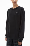 Alexander Wang black langarmshirt aus high-twist-jersey