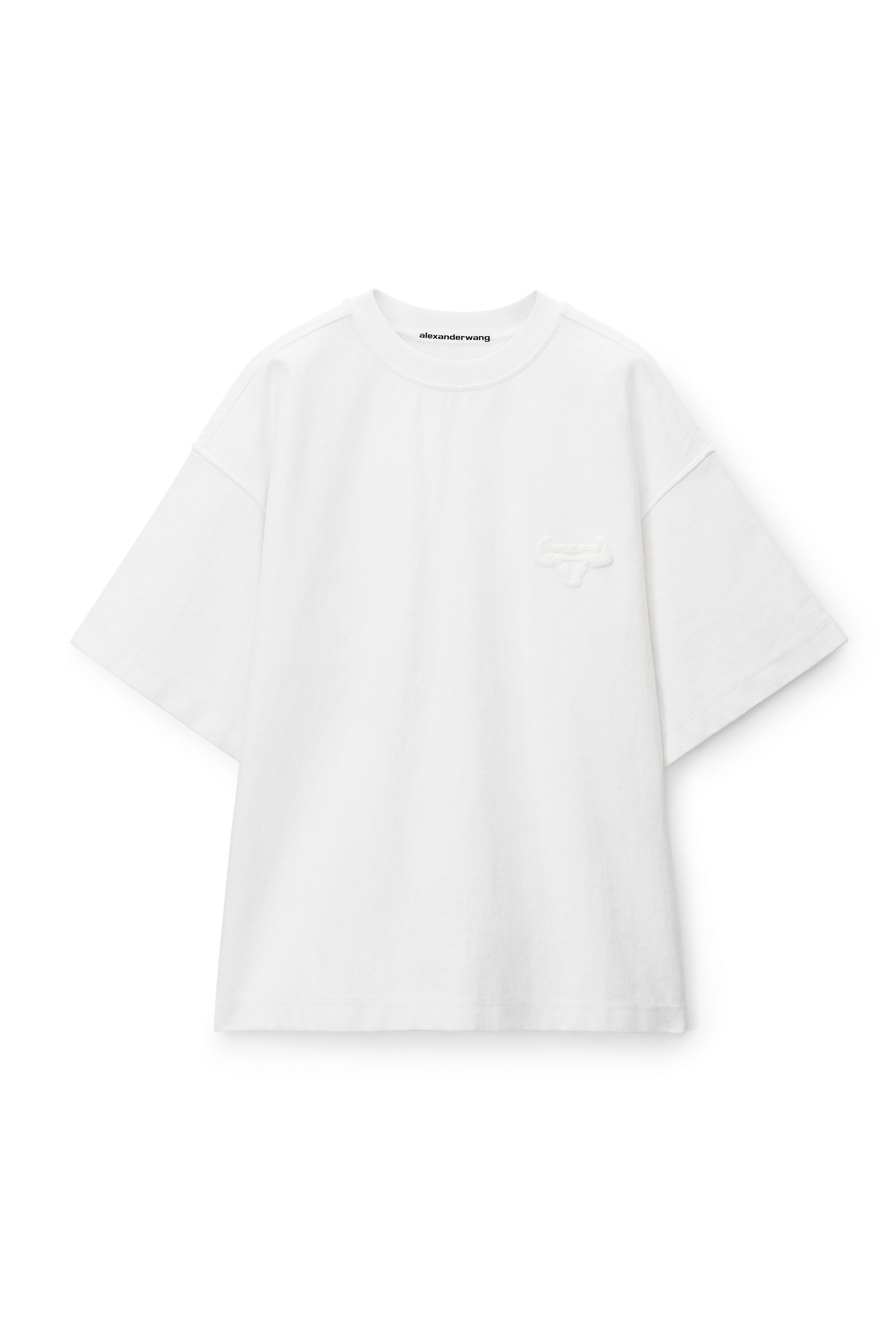 alexanderwang BEEFY GRAPHIC TEE IN JAPANESE JERSEY WHITE