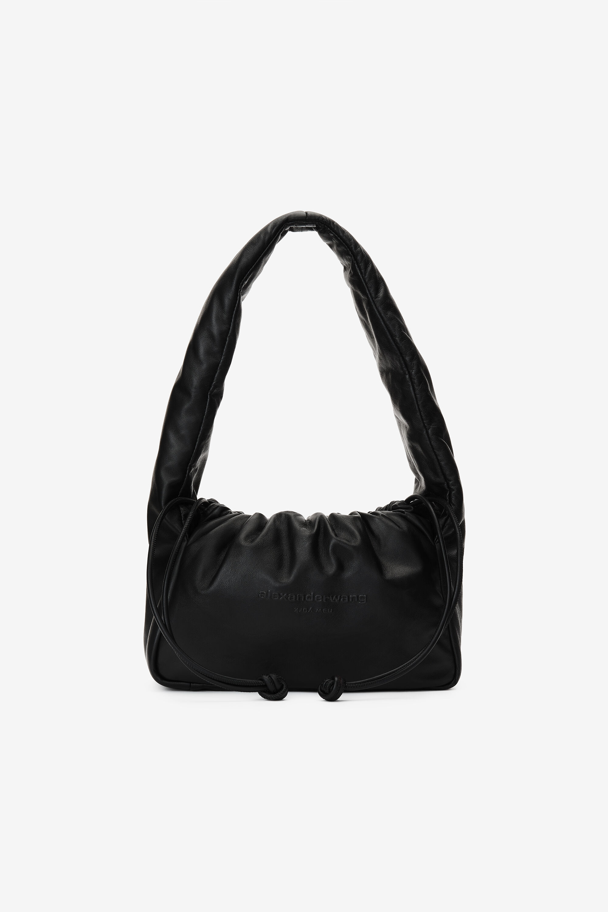 alexanderwang ryan puff small bag in buttery leather BLACK 