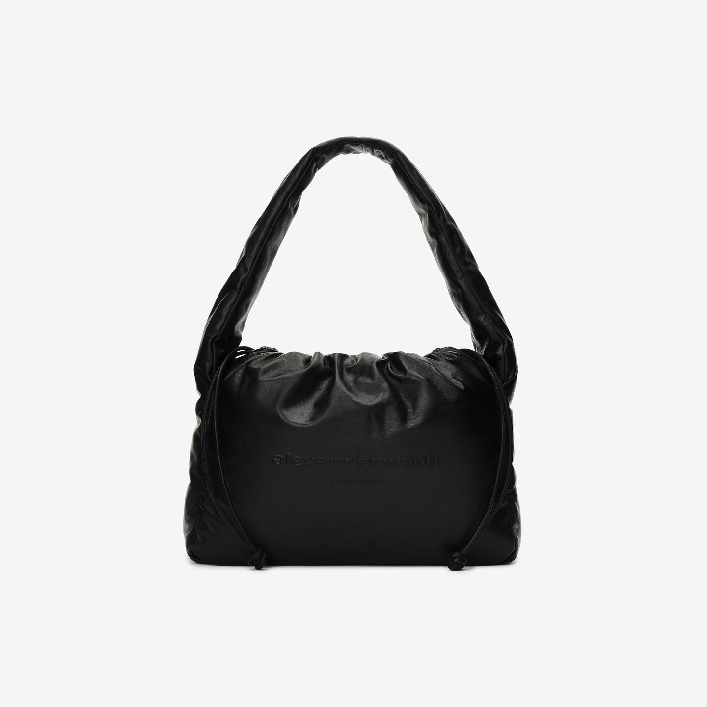 Shop Alexander Wang Ryan Puff Large Bag In Buttery Leather In Black