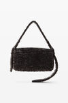 Alexander Wang washed ink online-exclusive ricco medium flap bag in lamb shearling