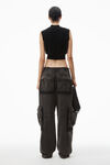 Alexander Wang washed shadow oversized cargo sweatpants in cotton terry