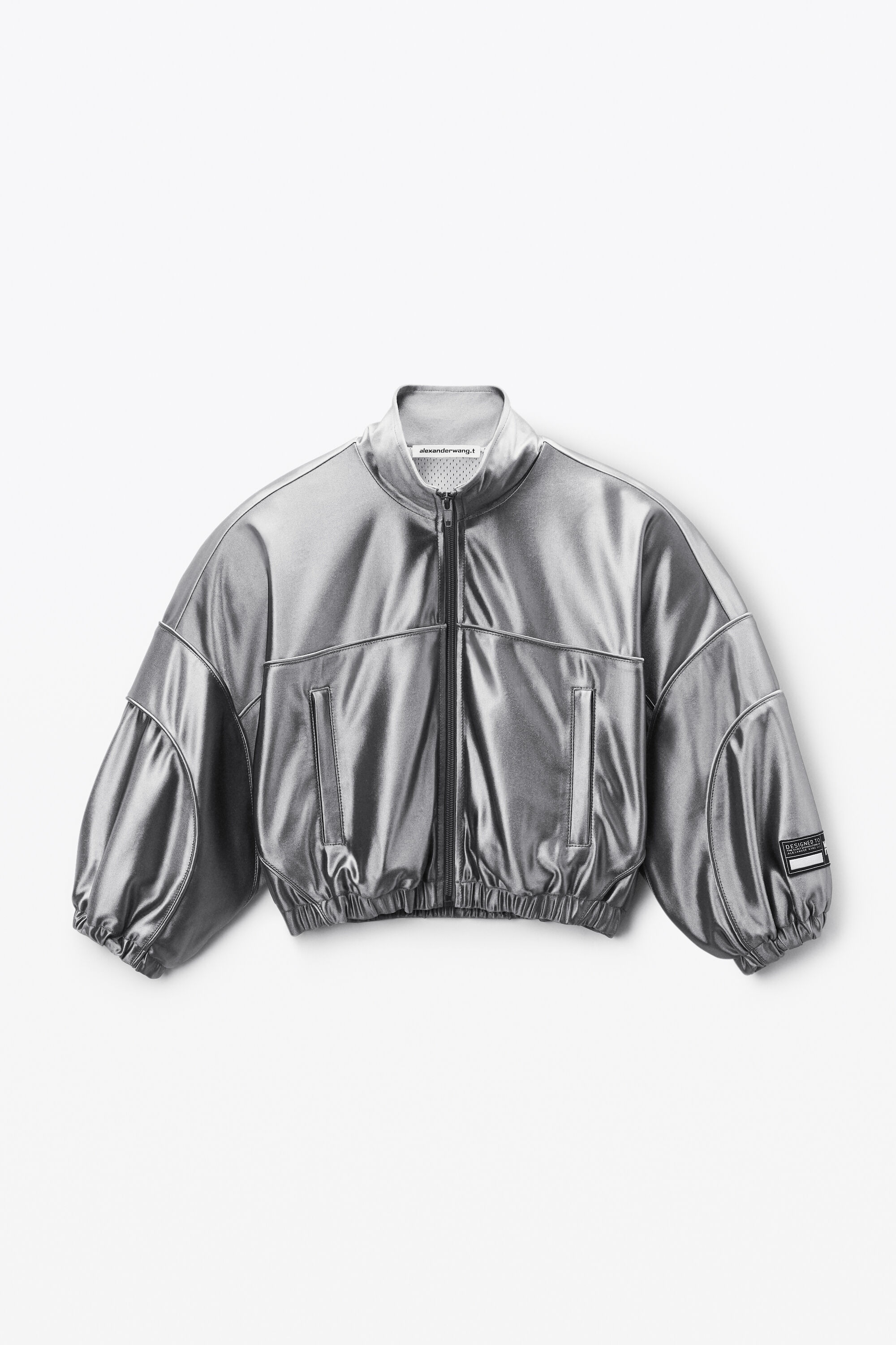 Cropped Track Jacket With Piping