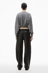 Alexander Wang grey multi cardigan con logo goffrato