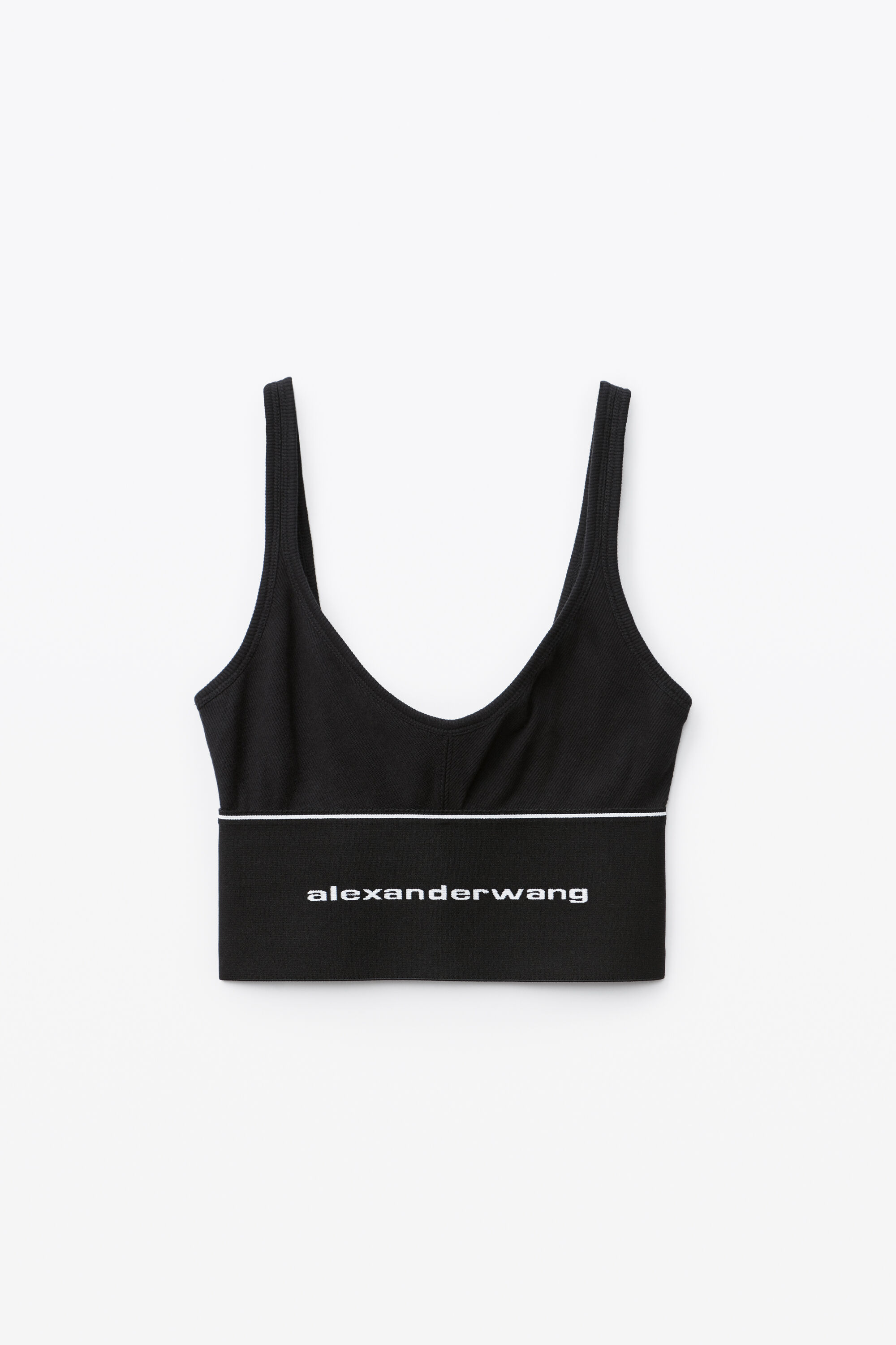 alexander wang logo bra