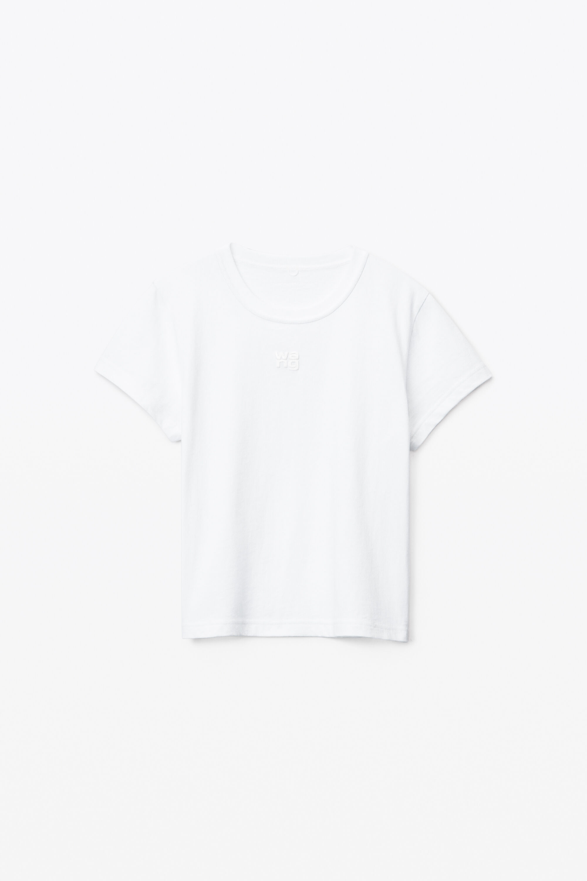 T Alexander Wang White Cut Out Hole Design Short Sleeve T-Shirt offers Size Small