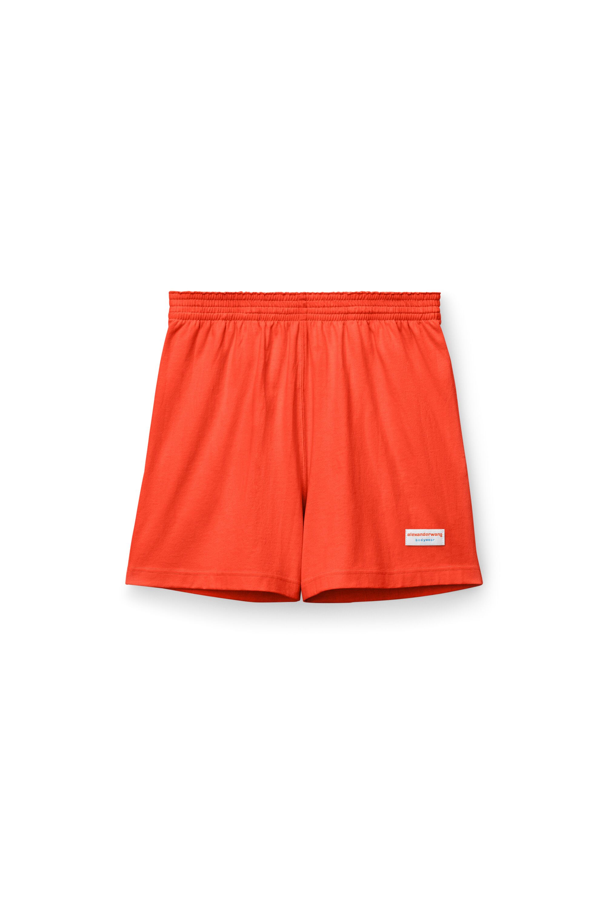 Elastic Shorts in Heavy Cotton Jersey in FIERY RED | loose fit 