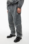 relaxed fit jogger pant with piped seams