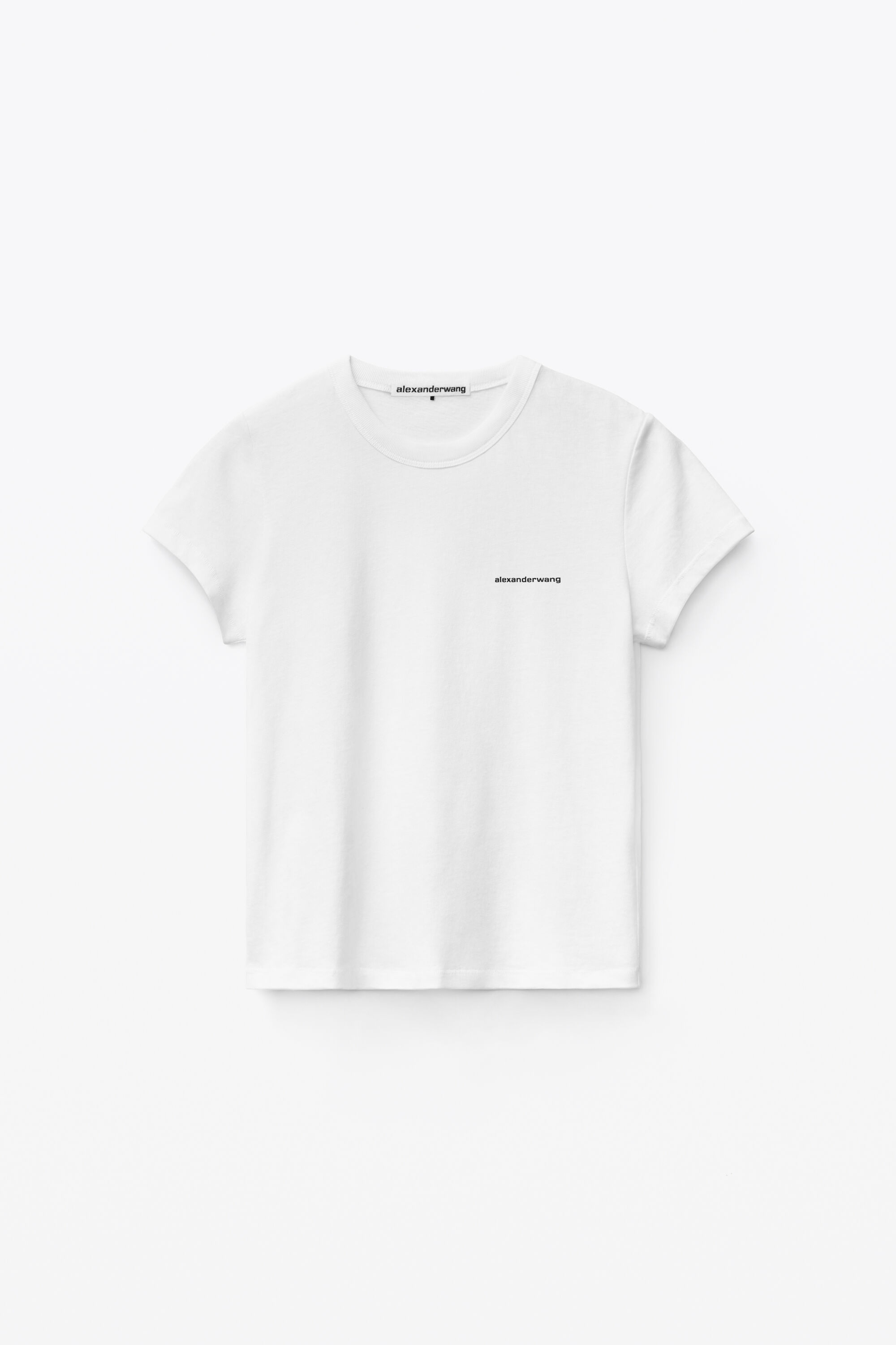 alexanderwang アレキサンダーワング ハイツイストジャージー シュランケンTシャツ WHITE - alexanderwang®  アレキサンダーワング JP