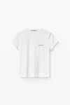 Alexander Wang white t-shirt effet rétréci en crêpe de jersey