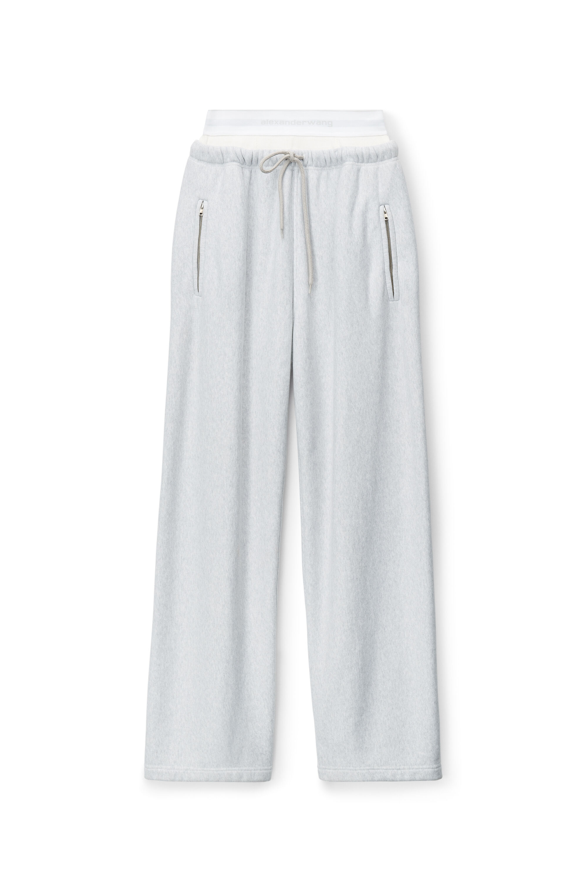 wide leg sweatpants with pre-styled logo brief waistband in LIGHT 