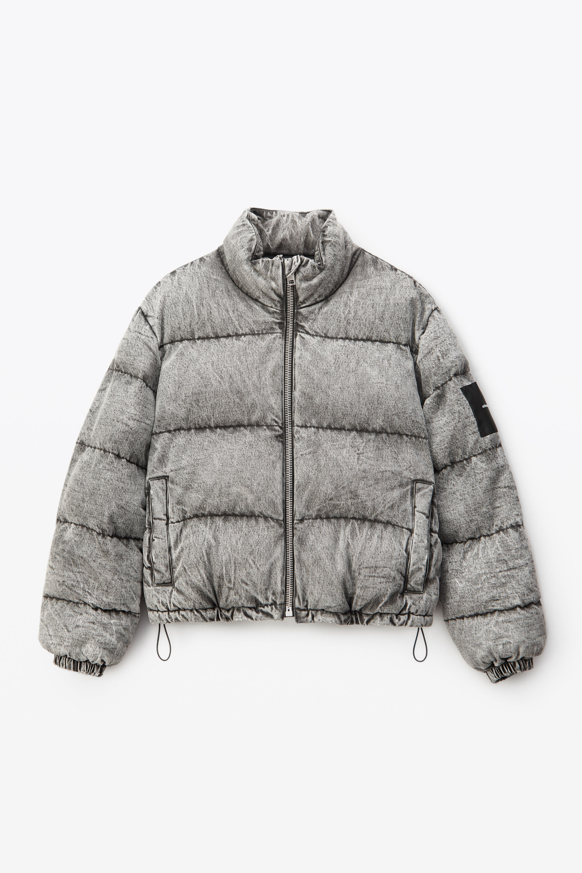 alexander wang denim puffer jacket