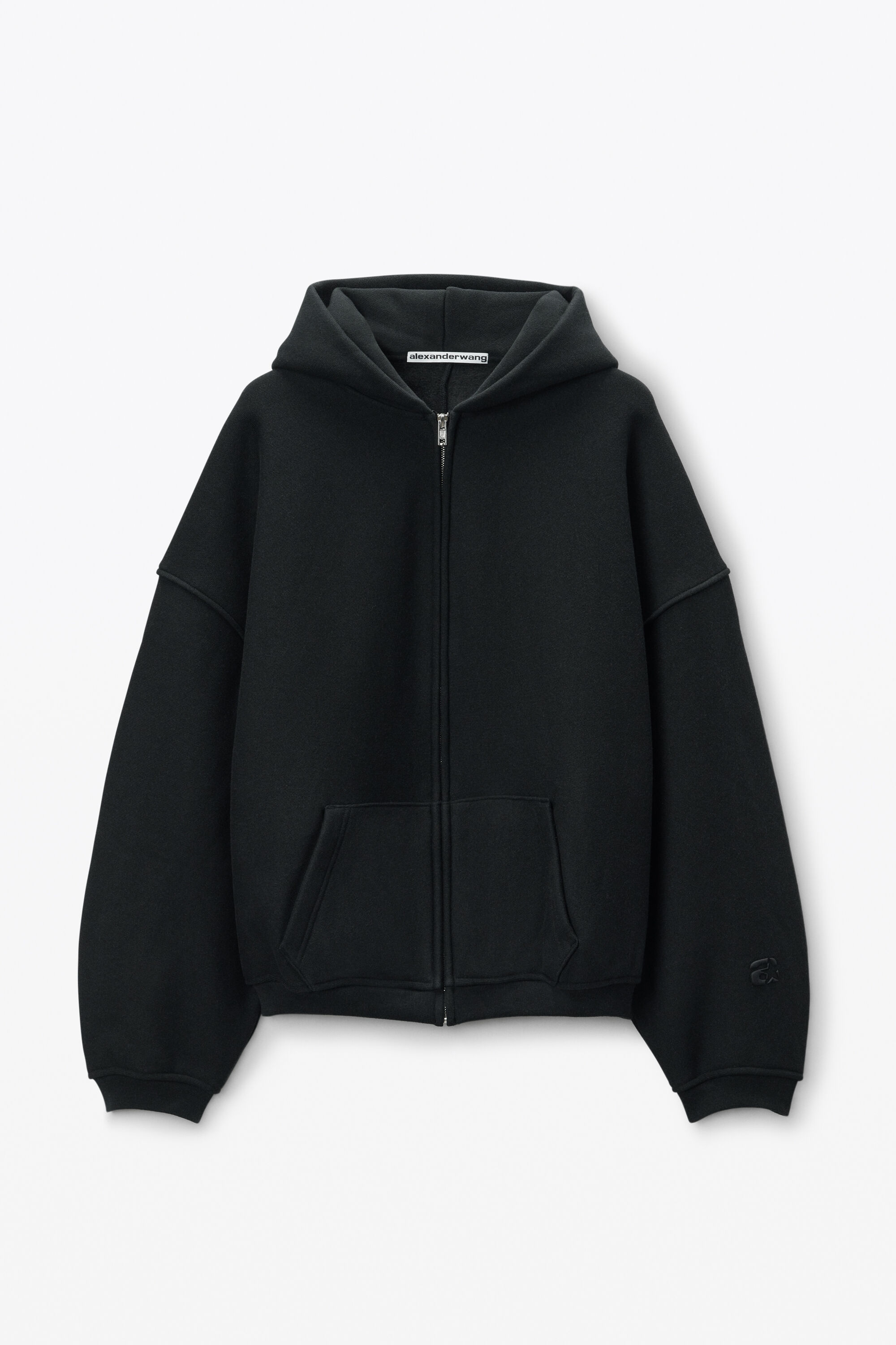 alexanderwang アレキサンダーワング デンスフリース スター ジップアップフーディー BLACK - alexanderwang®  アレキサンダーワング JP