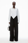 Alexander Wang white camicia a punta in cotone biologico