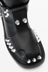 Alexander Wang black dixon buckle boot in leather