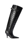 Diablo Open Back Tall Boot in Leather