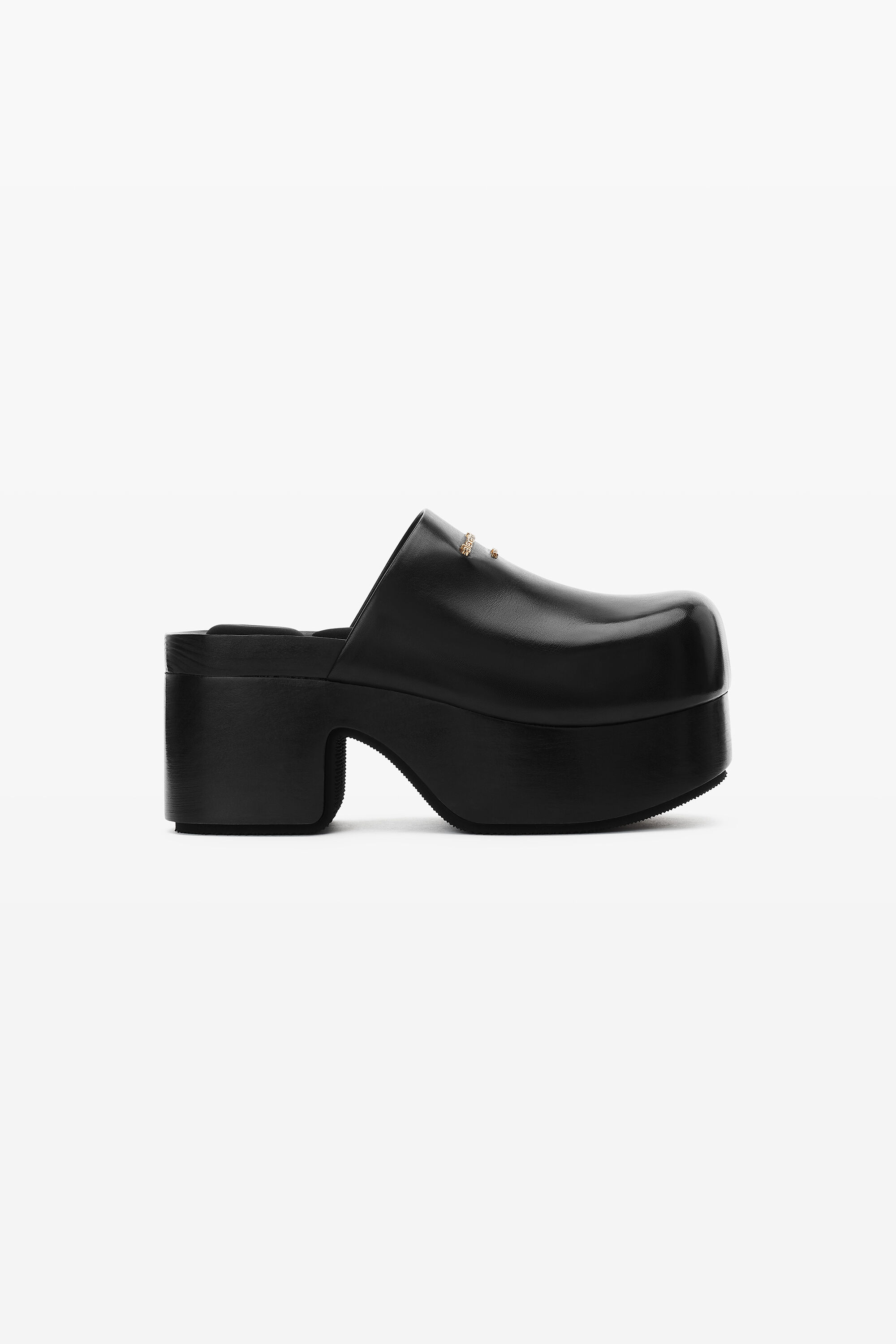 alexanderwang ZOE CLOG IN LEATHER BLACK - alexanderwang® US