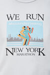 marathon t-shirt aus kompaktem jersey