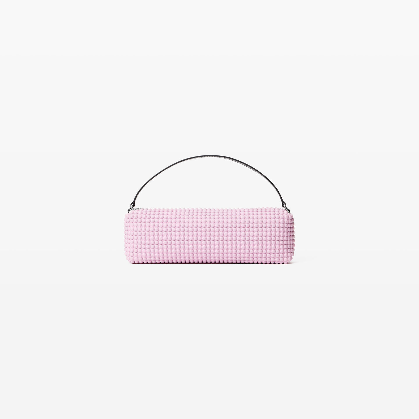 Shop Alexander Wang Heiress Flex Bag In Neoprene With 3d Spikes In Pink Lavender