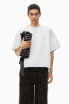 T-shirt oversize en jersey de coton avec logo gonflé