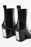 Alexander Wang black throttle 95mm ankle boot in leather