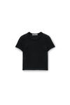 Alexander Wang black logo jacquard short sleeve baby tee