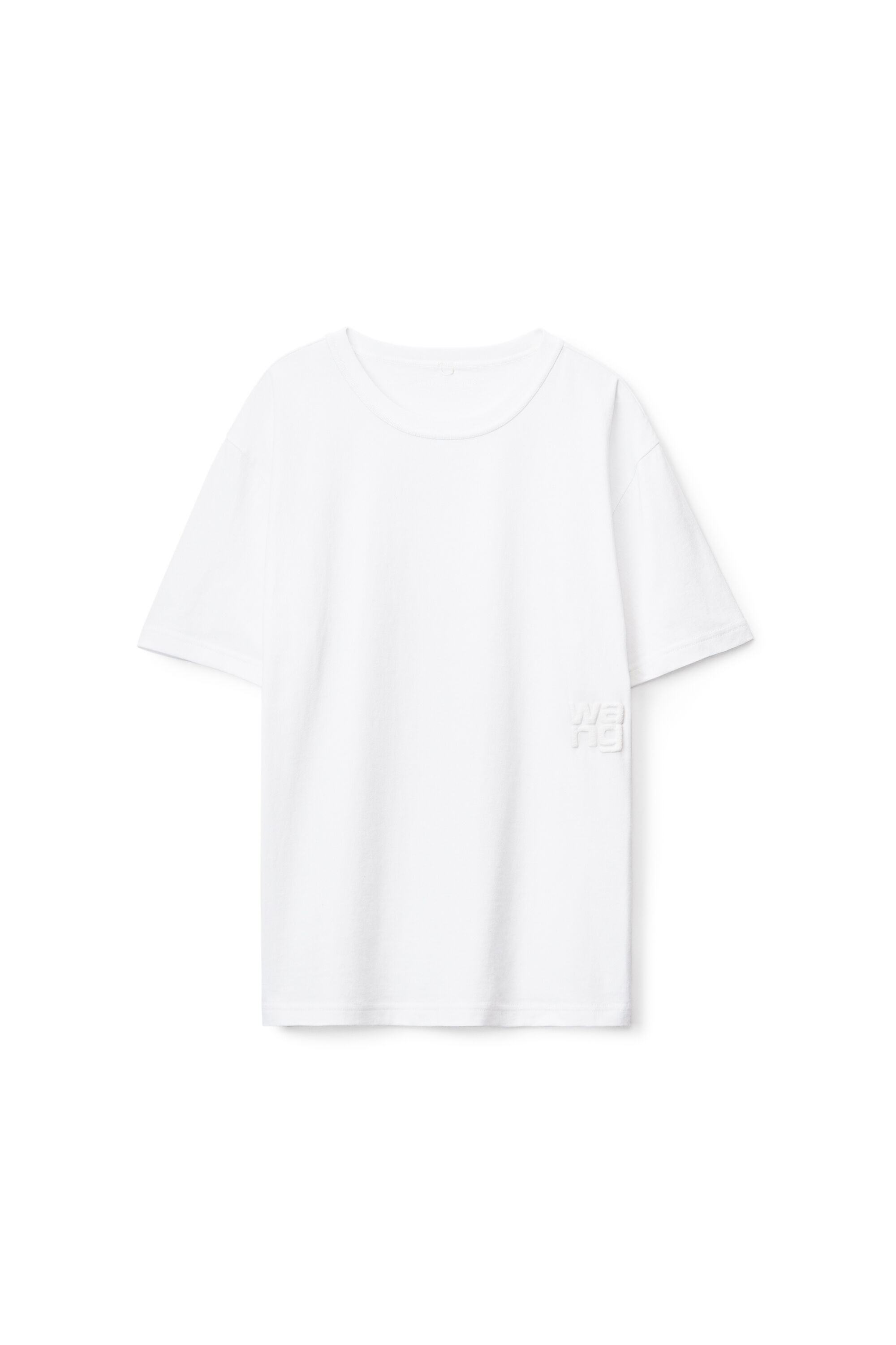 alexanderwang PUFF LOGO TEE IN COTTON JERSEY WHITE - alexanderwang® US