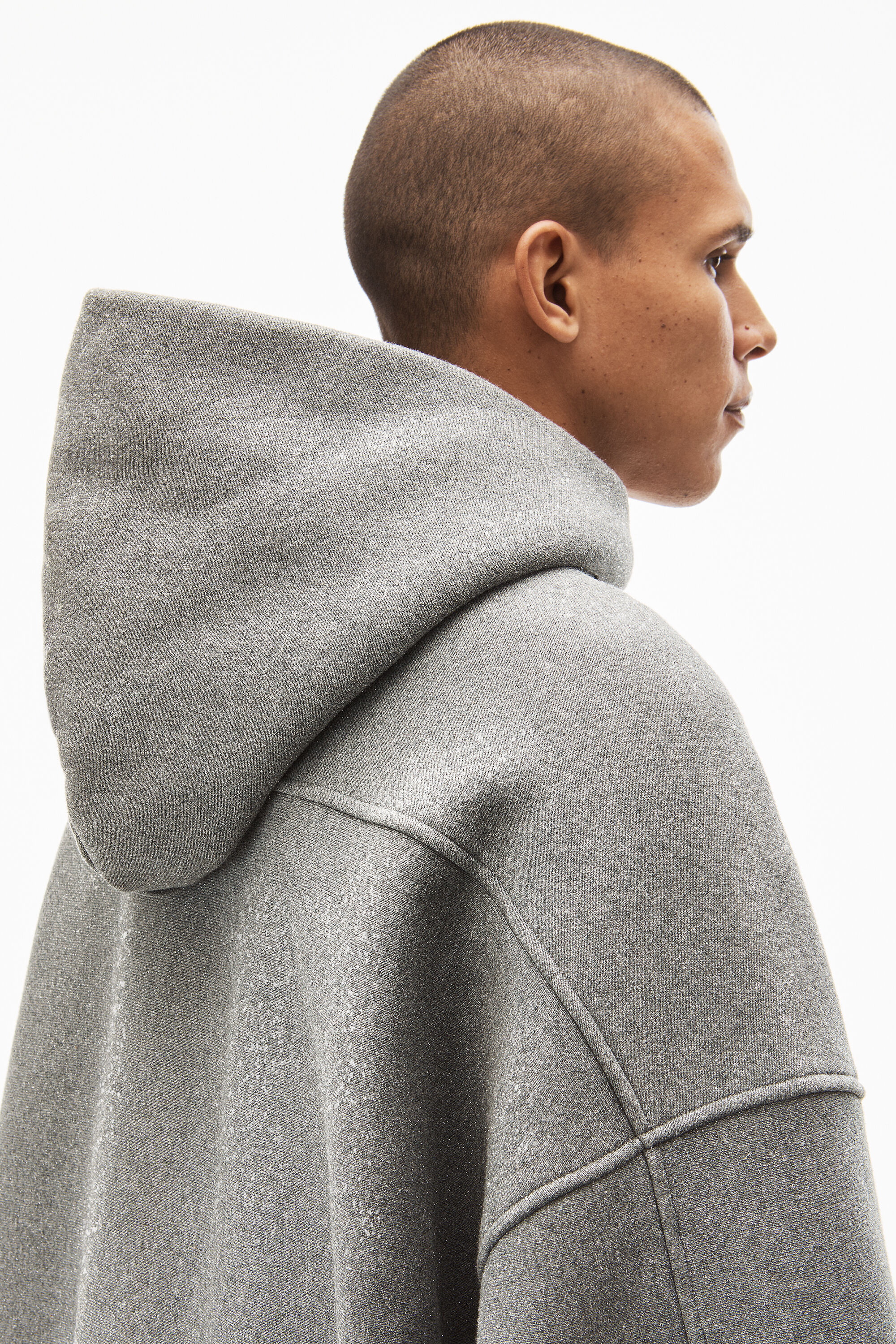 Alexander wang hoodie grey best sale