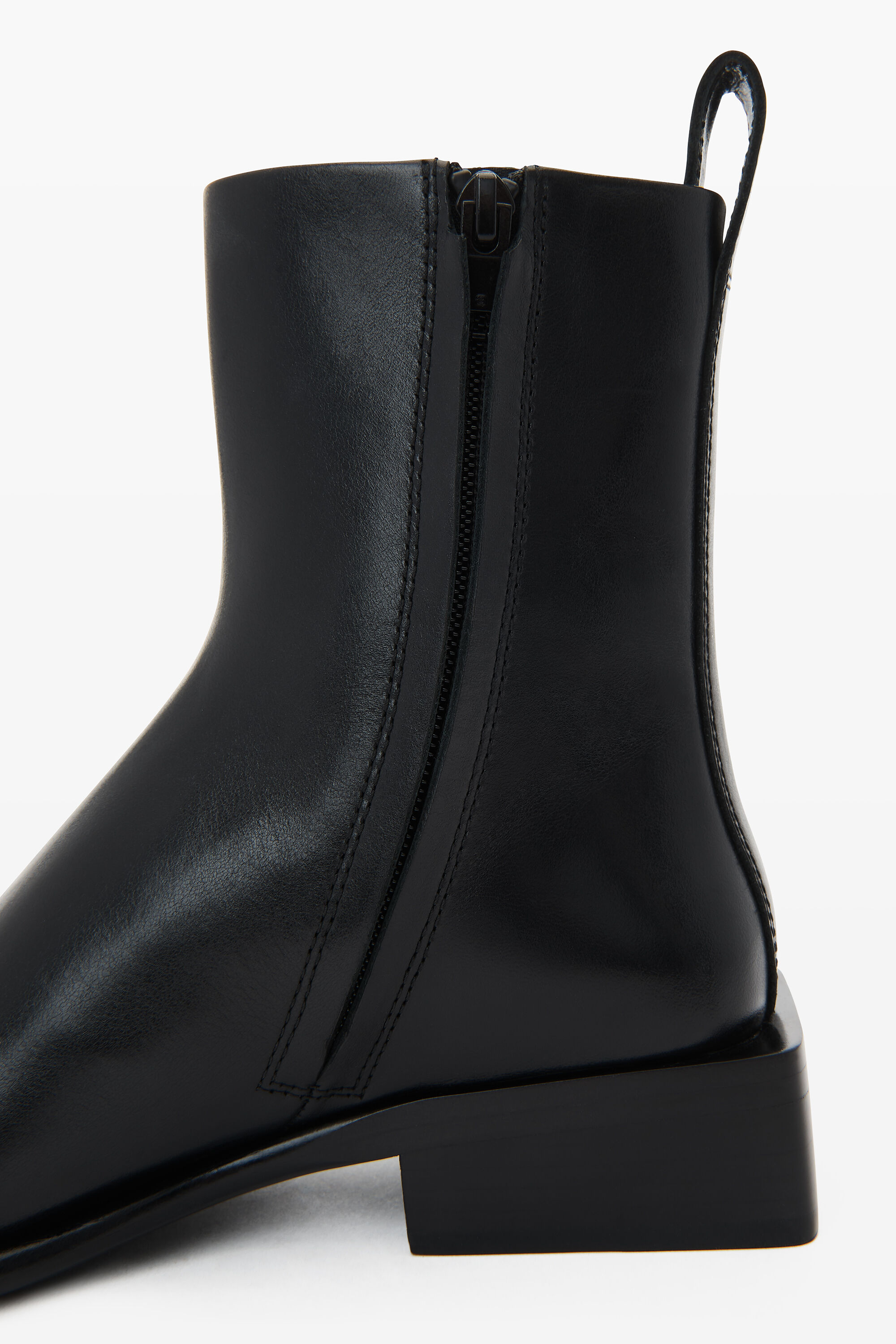throttle leather ankle boot in BLACK | alexanderwang®