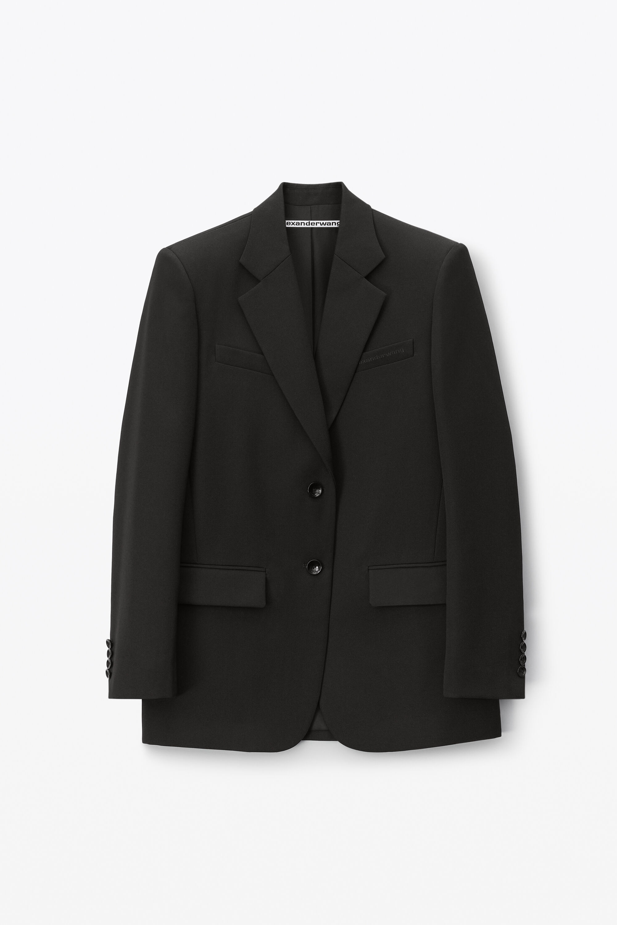 alexanderwang BLAZER IN WOOL TAILORING BLACK 