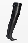 Diablo Thigh-High Boot in Leather