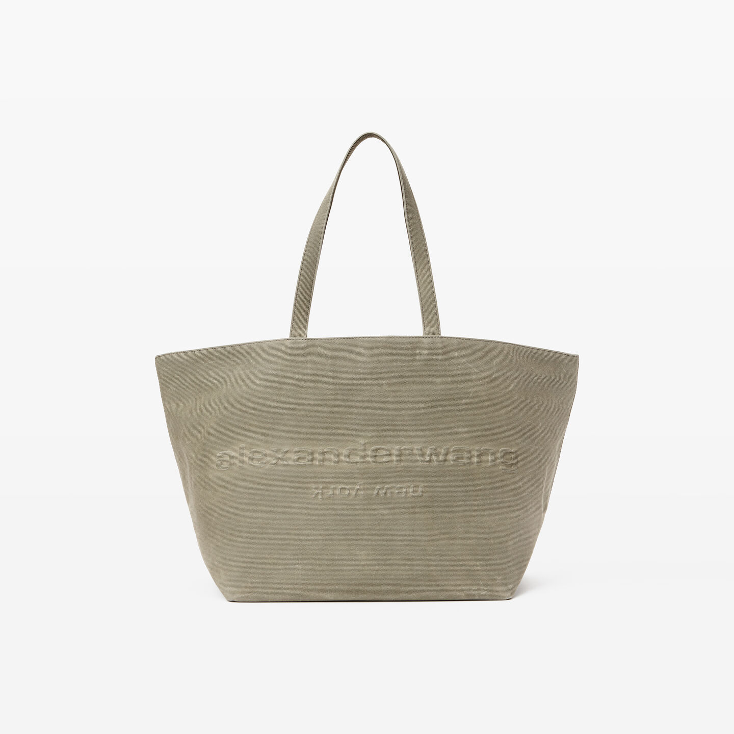 Shop Alexander Wang Punch Tote Bag In Wax Canvas In Surplus Khaki