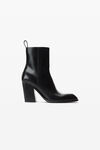 Alexander Wang black throttle 95mm ankle boot in leather