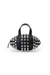 kong trap studded handbag in lambskin leather