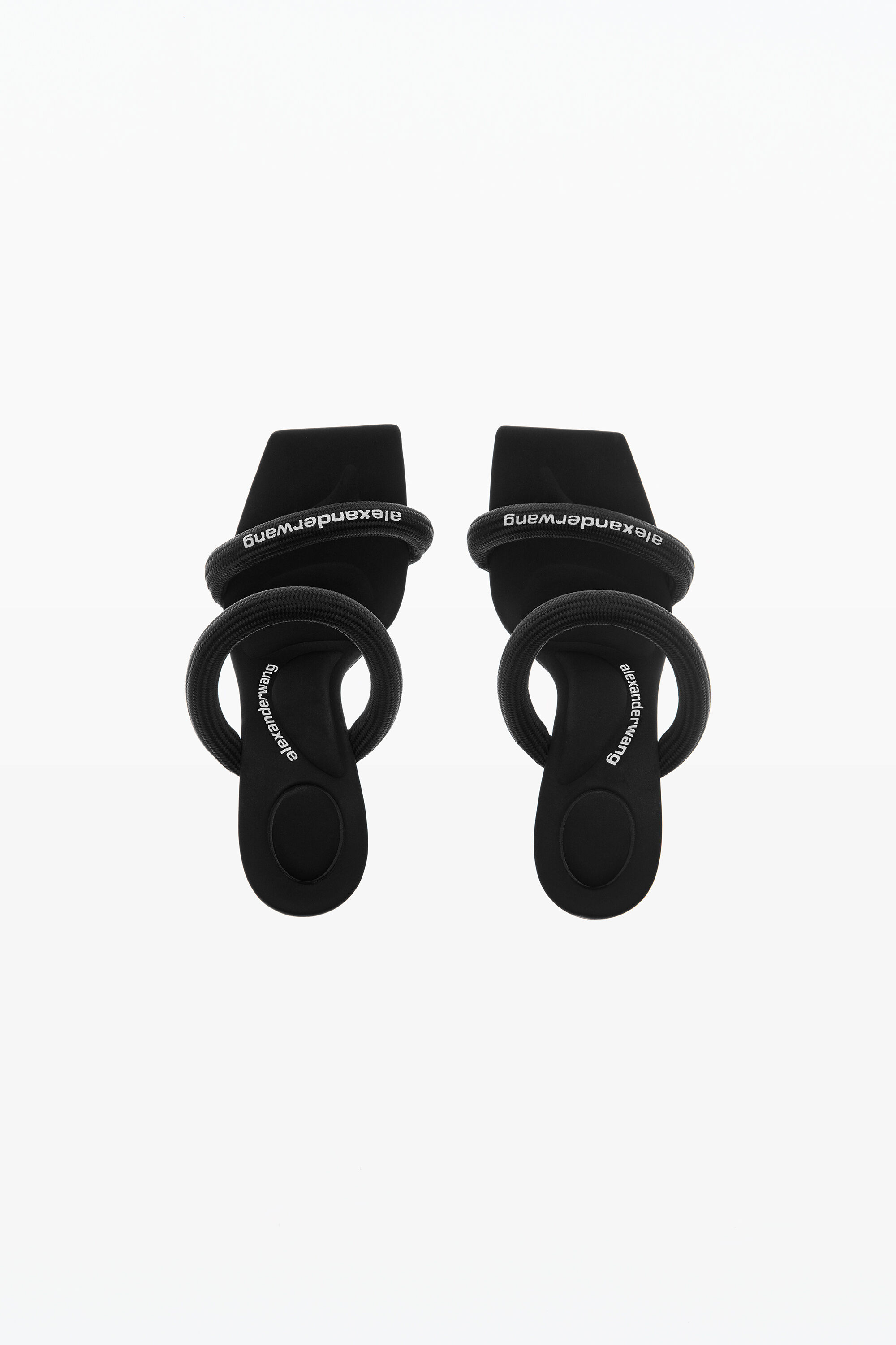 alexanderwang julie 105mm nylon tubular sandal BLACK 