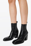 Alexander Wang black throttle 95mm ankle boot in leather