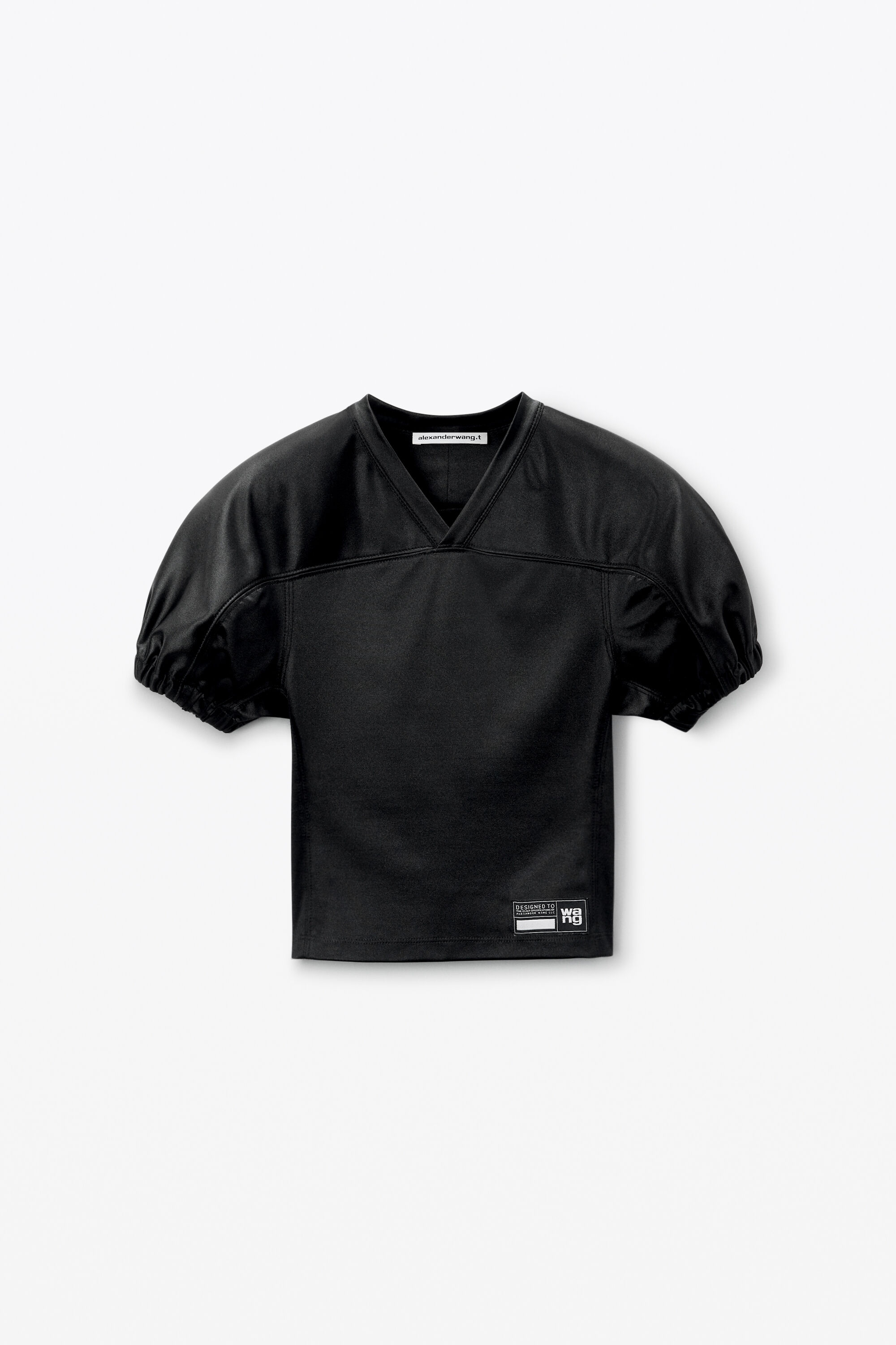 Padded Football Jersey in BLACK | alexanderwang®