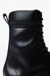 Alexander Wang black stivali atlas con lacci e plateau