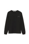 Alexander Wang black langarmshirt aus high-twist-jersey