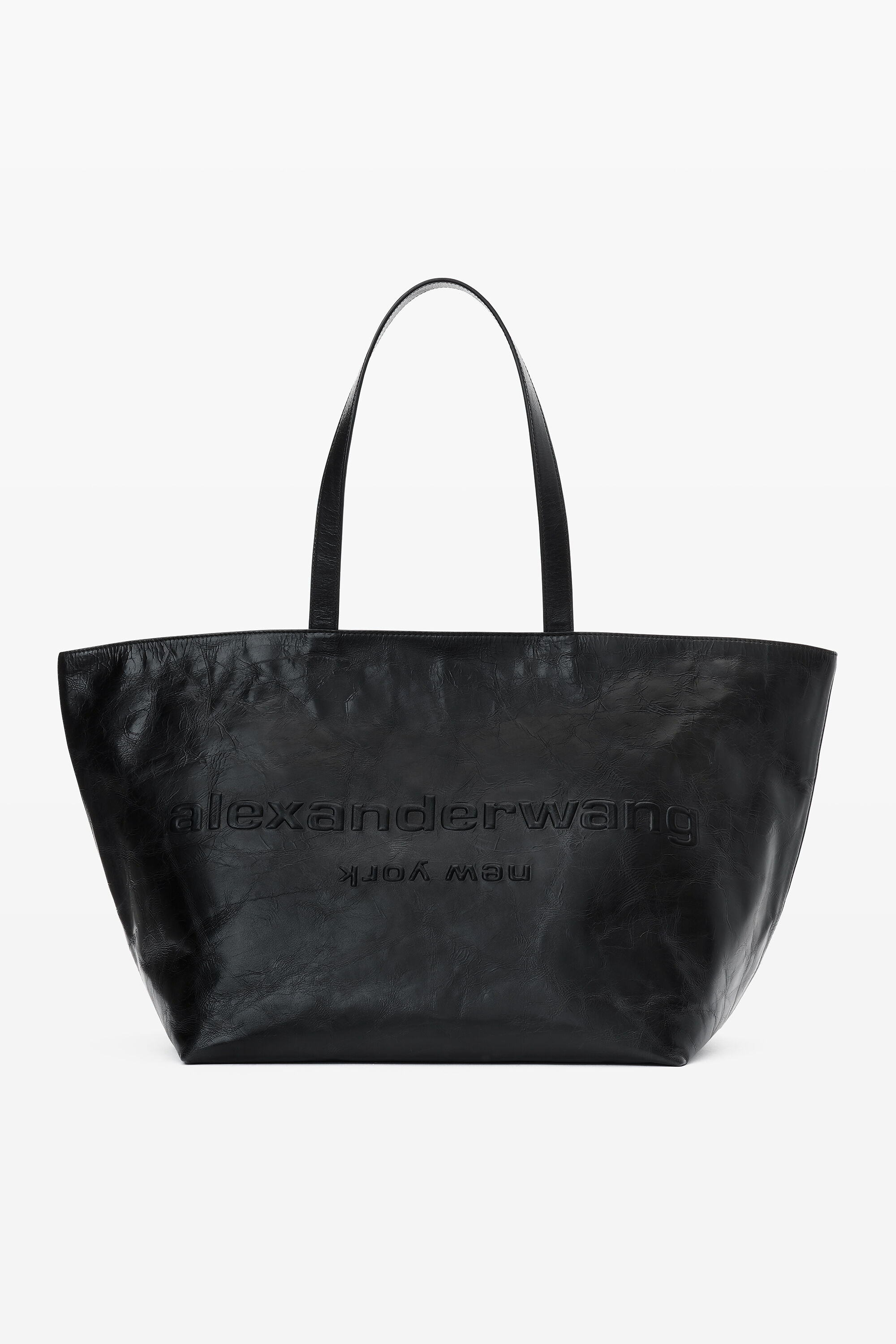 alexanderwang Punch Leather Tote Bag BLACK - alexanderwang® HK