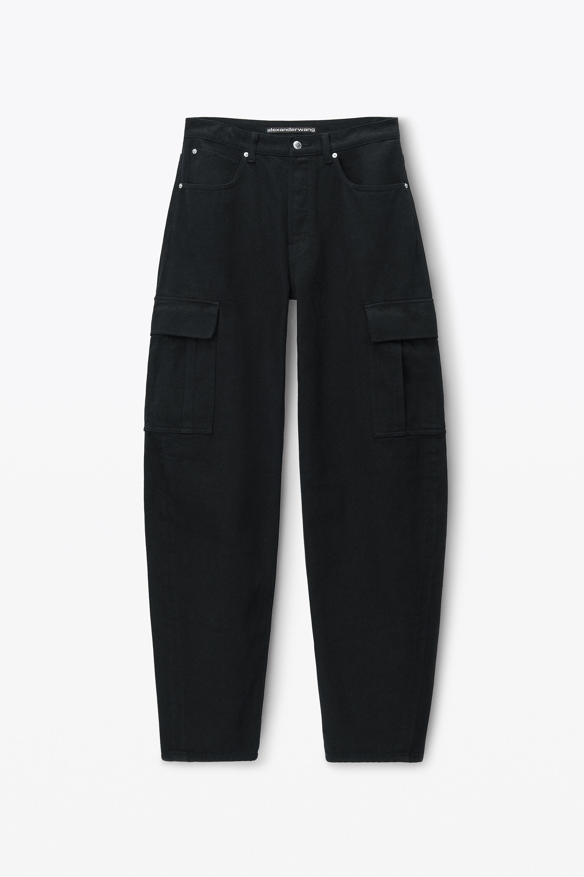 alexanderwang Oversize Cargo Jeans in Cotton WASHED BLACK 