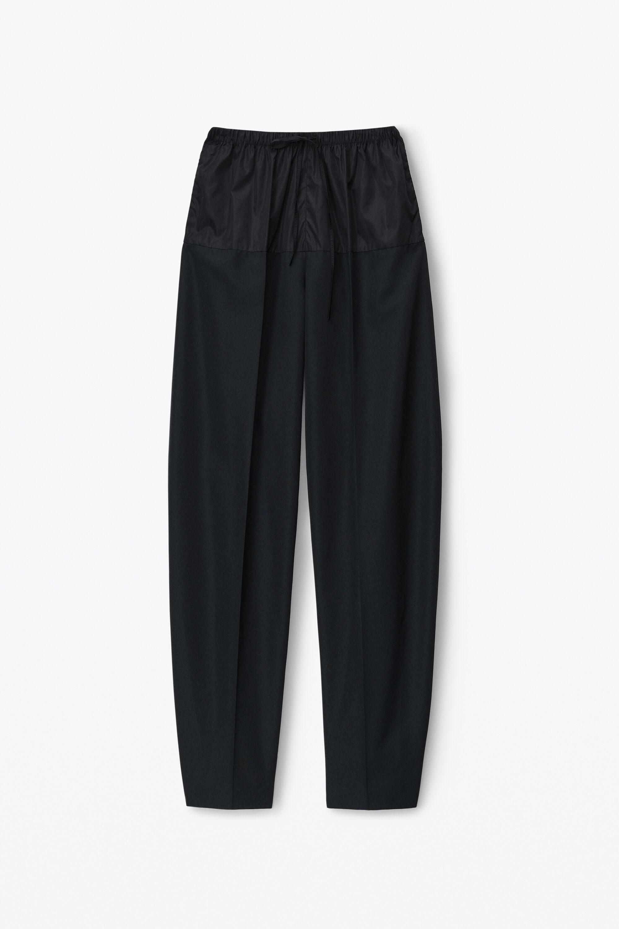 articulated pant in crisp nylon in BLACK | alexanderwang®