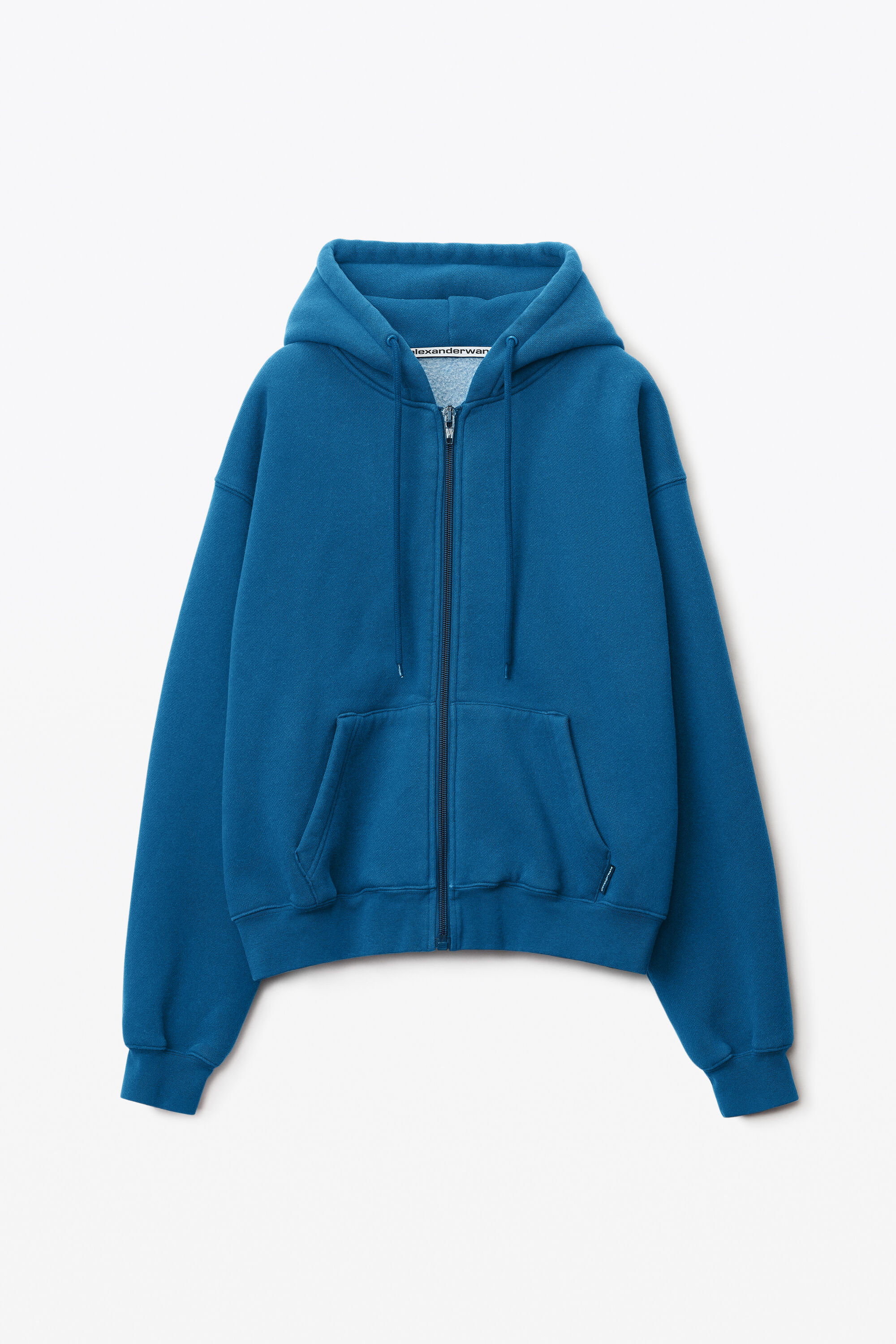 22SS Alexanderwang HOTFIX LOGO HOODIE IN CONDENSED FLEECE