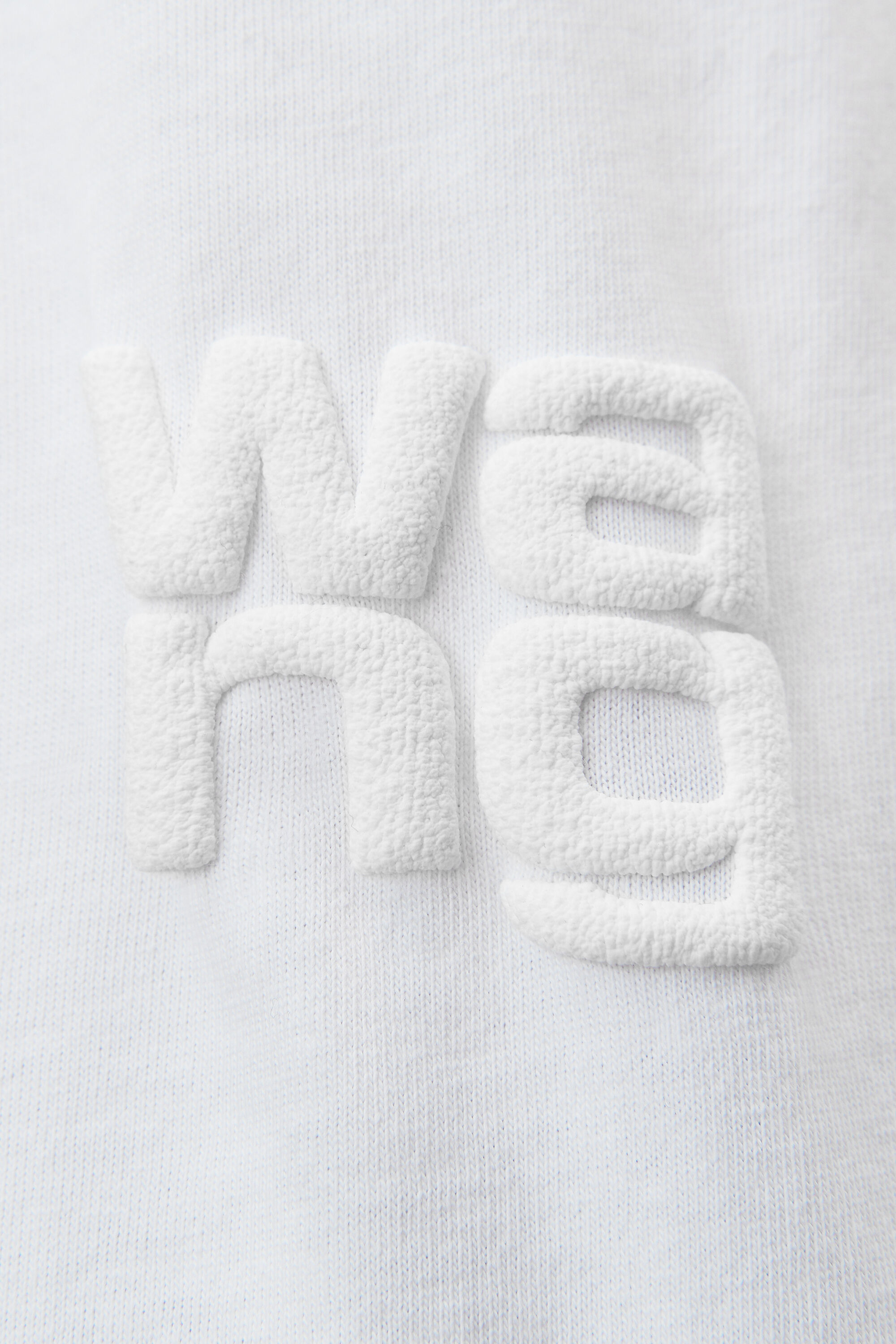 alexanderwang PUFF LOGO TEE IN COTTON JERSEY WHITE - alexanderwang® US