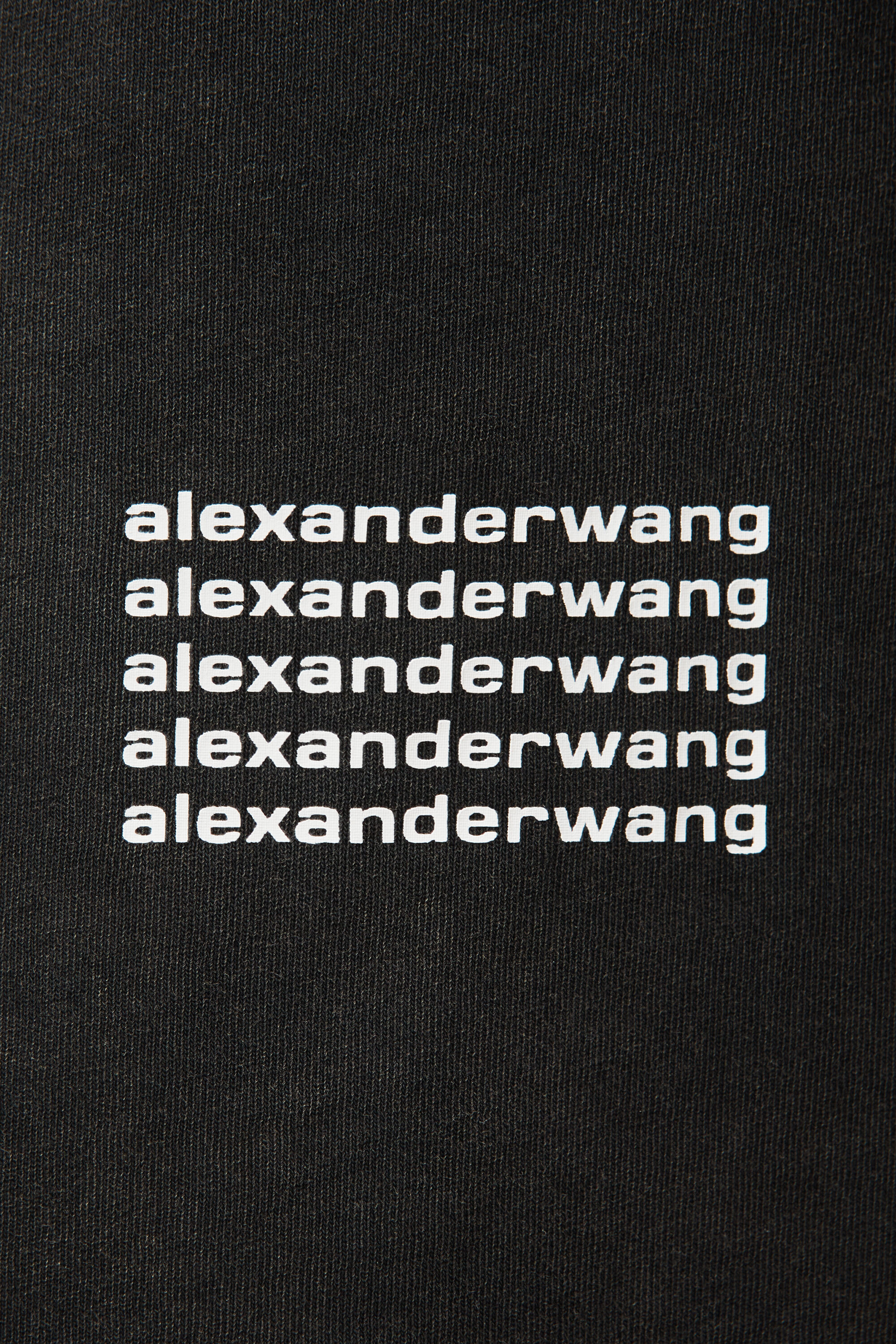 alexanderwang ACID WASH TEE IN HIGH TWIST JERSEY ACID BLACK