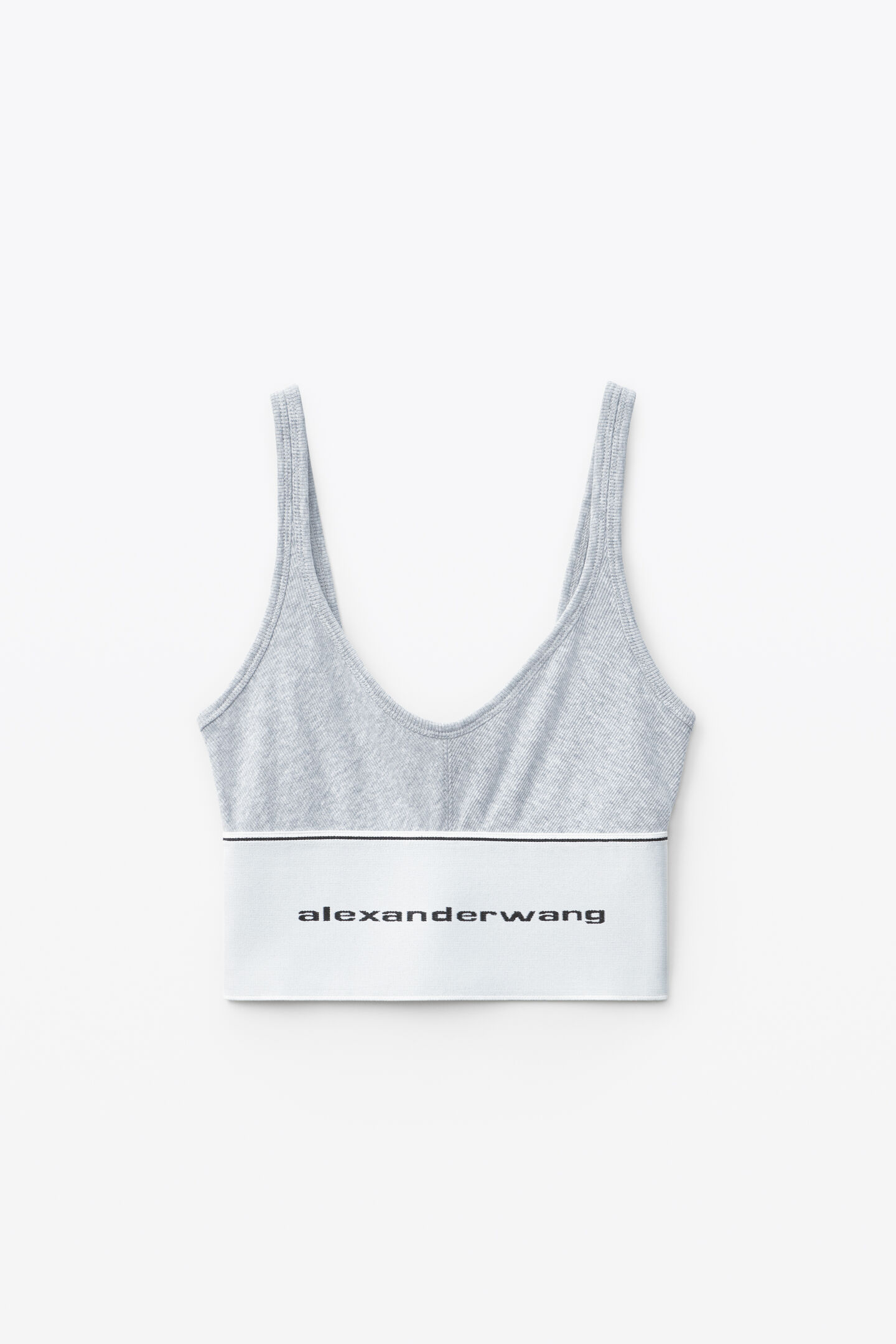 ALEXANDER WANG Women Logo Elastic Scoop Neck Bra Top – Atelier New York